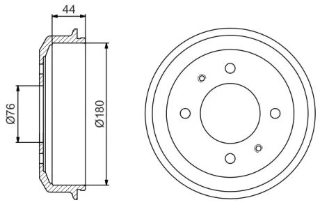 Тормозной барабан BOSCH 0986477182
