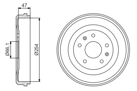 Тормозной барабан BOSCH 0986477193