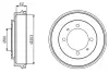 Тормозной барабан BOSCH 0986477202 (фото 1)