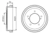 Тормозной барабан BOSCH 0986477213 (фото 1)