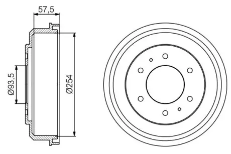 Тормозной барабан BOSCH 0986477220