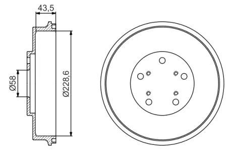Тормозной барабан BOSCH 0986477231