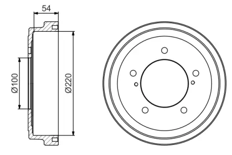 Тормозной барабан BOSCH 0986477236