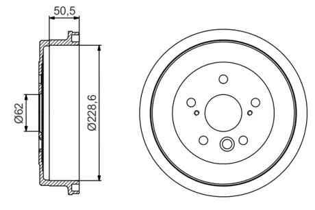 Тормозной барабан BOSCH 0986477242