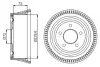 Тормозной барабан BOSCH 0986477245 (фото 1)