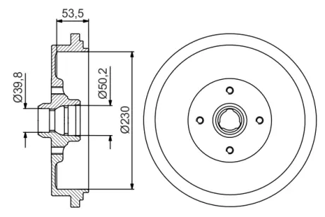 Тормозной барабан BOSCH 0986477257