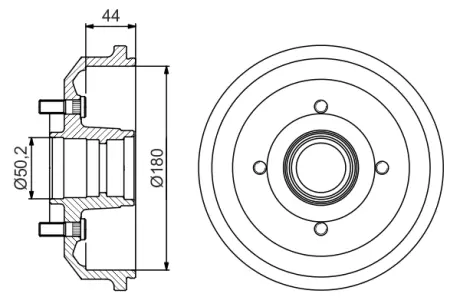 Тормозной барабан BOSCH 0986477269