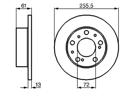 Тормозной диск BOSCH 0986478067