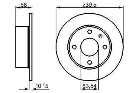 Тормозной диск BOSCH 0986478072