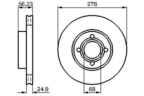 Тормозной диск BOSCH 0986478137