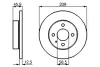 Тормозной диск BOSCH 0986478212 (фото 1)