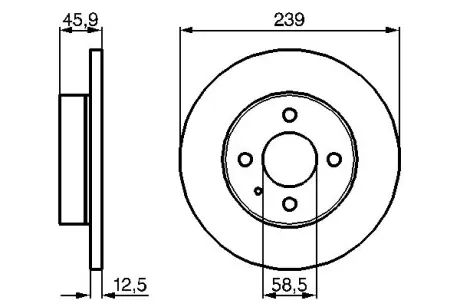 Тормозной диск BOSCH 0986478212