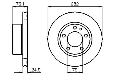 Тормозной диск BOSCH 0986478217