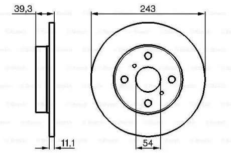 Тормозной диск BOSCH 0986478221