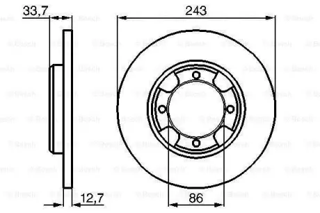 Тормозной диск BOSCH 0986478253
