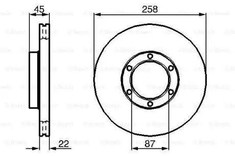Тормозной диск BOSCH 0986478271
