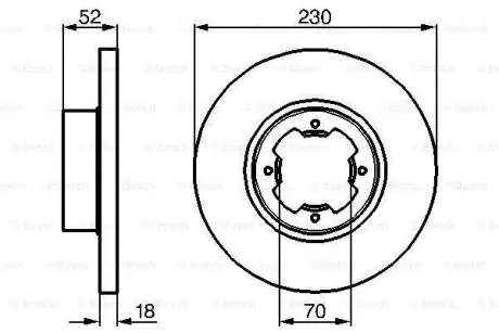 Тормозной диск BOSCH 0986478285