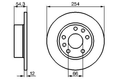 Тормозной диск BOSCH 0986478289