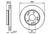 Тормозной диск BOSCH 0986478330 (фото 1)