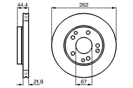 Тормозной диск BOSCH 0986478330
