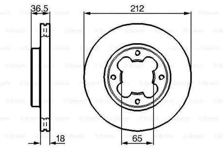 Тормозной диск BOSCH 0986478392