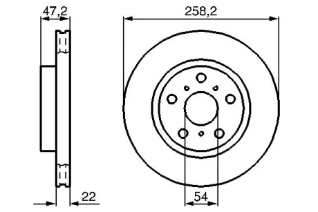 Тормозной диск BOSCH 0986478396