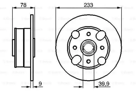Тормозной диск BOSCH 0986478403