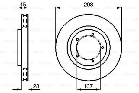 Тормозной диск BOSCH 0986478416