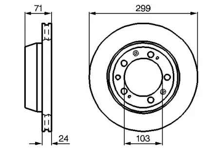 Тормозной диск BOSCH 0986478417