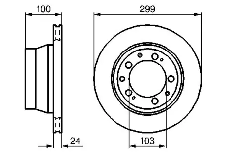 Тормозной диск BOSCH 0986478419