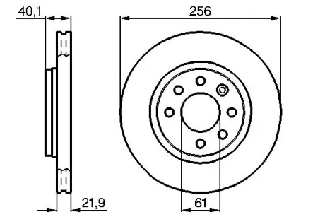 Тормозной диск BOSCH 0986478431