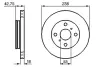 Диск гальмівний передн лів/прав TOYOTA PASEO, STARLET, TERCEL 1.0/1.3/1.5 12.89-09.99 BOSCH 0986478438 (фото 1)