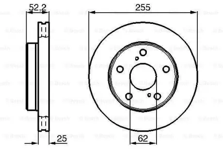 Тормозной диск BOSCH 0986478441