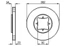 Тормозной диск BOSCH 0986478448 (фото 1)