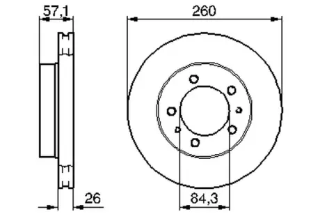 Тормозной диск BOSCH 0986478484