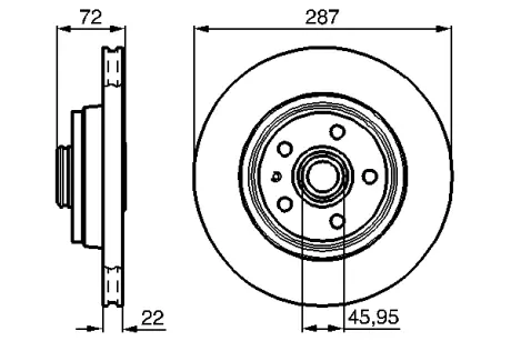 Тормозной диск BOSCH 0986478509