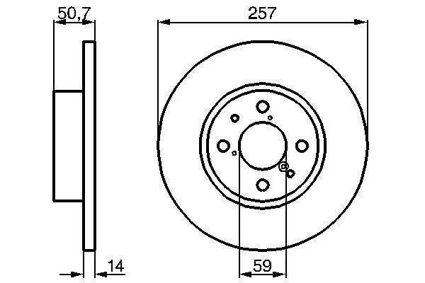 Тормозной диск BOSCH 0986478517 (фото 1)