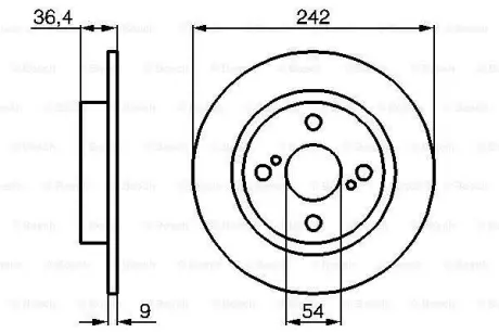Тормозной диск BOSCH 0986478559