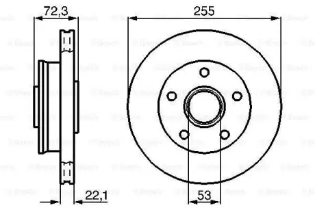 Тормозной диск BOSCH 0986478562