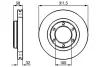 Диск гальмівний BOSCH 0986478580 (фото 1)