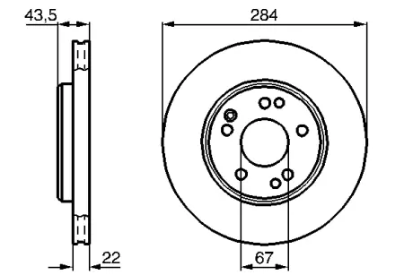 Тормозной диск BOSCH 0986478589