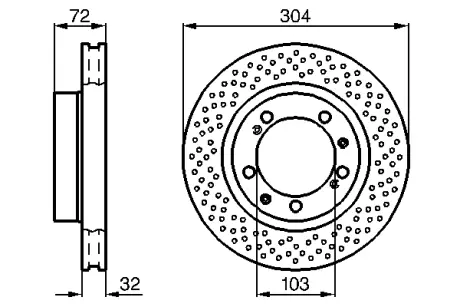 Тормозной диск BOSCH 0986478597