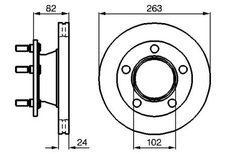 Тормозной диск BOSCH 0986478643