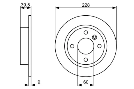 Тормозной диск BOSCH 0986478644