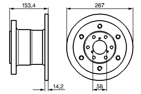 Тормозной диск BOSCH 0986478647