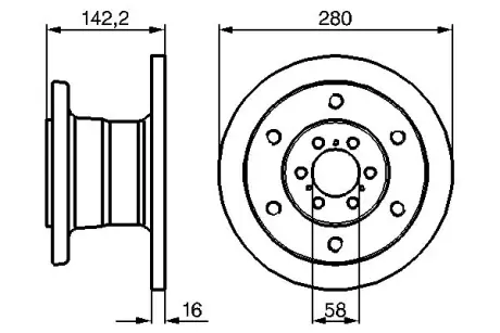 Тормозной диск BOSCH 0986478649