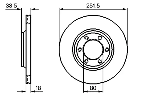 Тормозной диск BOSCH 0986478658