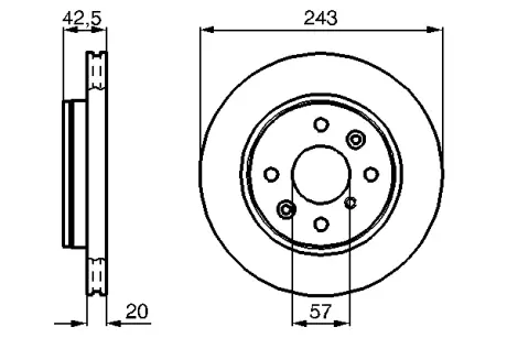 Тормозной диск BOSCH 0986478659