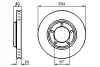 Диск гальмівний передн Лів/Прав HYUNDAI H-1, H-1 / STAREX 2.4/2.5D 06.97-12.07 BOSCH 0986478663 (фото 1)