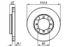 Тормозной диск BOSCH 0986478665 (фото 1)